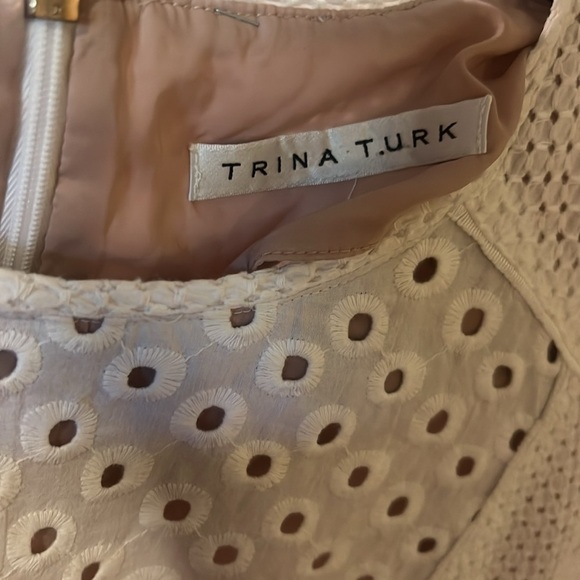 TRINA TURK Elegant White Eyelet Dress - Picture 2 of 4